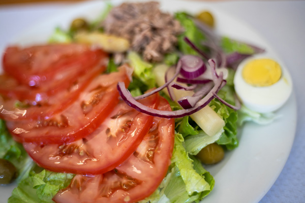 plato del menú del día